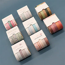 Load image into Gallery viewer, Knaid 40 Rolls of Slim Washi Tape Gift Box Set, Decorative Paper Tapes 10 mm Wide for Scrapbooking, DIY Arts and Crafts, Bullet Journal, Planner, Junk Journal, Notebooks (Pastel)