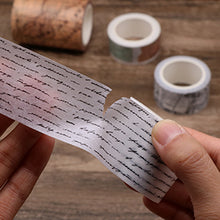 Load image into Gallery viewer, Knaid Vintage Washi Tape Set, Assorted 5 Rolls of Decorative Colored Masking Tapes for Scrapbooking, DIY Decor and Crafts, Bullet Journals, Planners, Junk Journal, Gift Wrapping