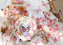 Load image into Gallery viewer, Knaid Butterfly Stickers Set (320 Pieces) Transparent Colorful Butterflies Resin Stickers Decals for Nature Scrapbook Supplies Junk Journal Bullet Journals Planners Laptops Paper Crafts