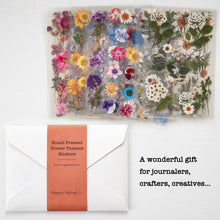 Load image into Gallery viewer, Knaid Pressed Flower Themed Stickers (Assorted 486 Pieces, 36 Sheets) Dried Floral Resin Stickers Decals Botanical Journaling Sticker for Scrapbook Supplies Junk Journal Bullet Journal Planner Laptop
