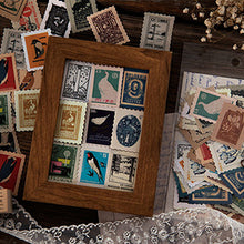 Load image into Gallery viewer, Vintage Postage Stamp Stickers Set (276 Pieces) - Botanical Deco Sticker for Scrapbooking, Bullet Journaling, Junk Journal, Planners, Bujo Travel Diary, Nature Plant Ephemera
