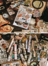 Load image into Gallery viewer, Knaid 200 Pieces Vintage Ephemera Pack Decoupage Paper Junk Journal Kit Scrapbook Planner Sticker Supplies for Art Journaling Bullet Journals Collage Craft Notebooks Album Crafter Gifts (World Memory)
