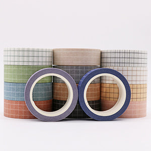 Knaid Vintage Washi Tape Set, Assorted 5 Rolls of Decorative Colored M