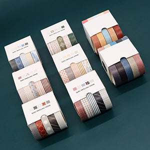 Combination Package Journal Thin Tape Retro Washi Tape - Temu