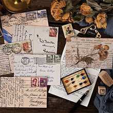 Load image into Gallery viewer, Vintage Postage Stamp Stickers Set (276 Pieces) - Botanical Deco Sticker for Scrapbooking, Bullet Journaling, Junk Journal, Planners, Bujo Travel Diary, Nature Plant Ephemera
