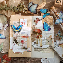 Load image into Gallery viewer, Knaid Butterfly Dragonfly Insects Stickers Set (240 Pieces) - PET Transparent Waterproof Decorative Decals for Scrapbook DIY Crafts Album Bullet Journal Planner Water Bottles Phone Cases Laptops
