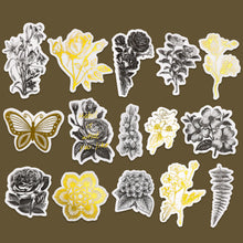 Load image into Gallery viewer, Knaid Botanical Large Gold Foil Stickers Set (120 Pieces) - Flower and Leaves Washi Sticker for Scrapbooking, Kid DIY Arts Crafts, Album, Bullet Journaling, Planners, Calendars and Notebook
