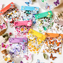 Load image into Gallery viewer, Knaid Butterfly Stickers Set (360 Pieces) - Decorative Colorful Assorted Insects Decals for Scrapbooking DIY Arts Crafts Album Bullet Journals Junk Journal Planners Water Bottles Phone Cases Laptops
