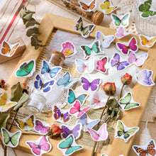 Load image into Gallery viewer, Knaid Butterfly Stickers Set (360 Pieces) - Decorative Colorful Assorted Insects Decals for Scrapbooking DIY Arts Crafts Album Bullet Journals Junk Journal Planners Water Bottles Phone Cases Laptops
