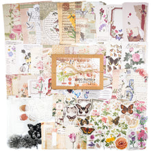 Load image into Gallery viewer, Knaid 260 Pieces Vintage Ephemera Pack Junk Journal Kit Scrapbook Supplies Decoupage Paper Sticker Material for Art Journaling Bullet Journals Planners Collage Craft Notebooks Album Crafter Gifts (Flower)
