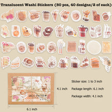 Load image into Gallery viewer, Knaid 260 Pieces Vintage Ephemera Pack Junk Journal Kit Scrapbook Supplies Decoupage Paper Sticker Material for Art Journaling Bullet Journals Planners Collage Craft Notebooks Album Crafter Gifts (Food Notes)
