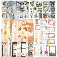 Load image into Gallery viewer, Knaid Junk Journal Kit Vintage Ephemera Bundle Scrapbook Supplies Sticker Paper Material Pack for Art Journaling Bullet Journals Planners Collage Craft Notebooks Decoupage Album Crafter Gifts (Butterfly)
