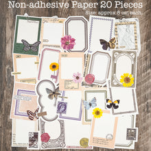 Load image into Gallery viewer, Knaid Junk Journal Kit Vintage Ephemera Bundle Scrapbook Supplies Sticker Paper Material Pack for Art Journaling Bullet Journals Planners Collage Craft Notebooks Decoupage Album Crafter Gifts (Butterfly)

