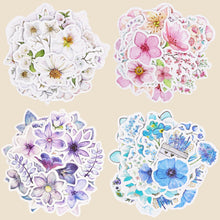 Load image into Gallery viewer, Knaid Flower Stickers Set (360 Pieces) Decorative Assorted Floral Sticker for Scrapbooking Planner Bullet Journals Supplies
