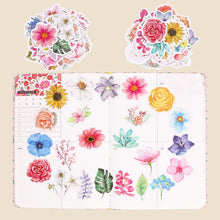 Load image into Gallery viewer, Knaid Flower Stickers Set (360 Pieces) Decorative Assorted Floral Sticker for Scrapbooking Planner Bullet Journals Supplies
