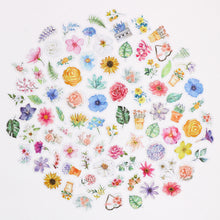 Load image into Gallery viewer, Knaid Flower Stickers Set (360 Pieces) Decorative Assorted Floral Sticker for Scrapbooking Planner Bullet Journals Supplies
