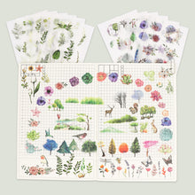Load image into Gallery viewer, Knaid Watercolor Stickers Set (Assorted 600+ Pieces, 36 Sheets) - Decorative Sticker for Scrapbooking, Kid DIY Arts Crafts, Album, Bullet Journaling, Junk Journal, Planners, Calendars and Notebook
