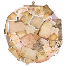 Load image into Gallery viewer, Knaid Antique Looking Scrapbook Stickers (90 Pieces) Vintage Aged Paper Design Old Fashion Decorative Sticker for Planner, Bullet Journaling, Junk Journal, Retro Crafts, Decoupage Stationary Supplies
