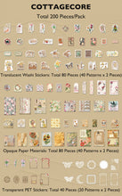 Load image into Gallery viewer, Knaid 200 Pieces Vintage Ephemera Bundle Junk Journal Kit Scrapbook Supplies Paper Sticker Material Pack for Art Journaling Bullet Journals Planners Collage Craft Notebooks Decoupage Album Crafter Gifts (Cottagecore)
