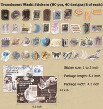 Load image into Gallery viewer, Knaid 200 Pieces Vintage Ephemera Bundle Junk Journal Kit Scrapbook Supplies Paper Sticker Material Pack for Art Journaling Bullet Journals Planners Collage Craft Notebooks Decoupage Album Crafter Gifts (Black &amp; Blue)
