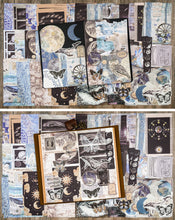 Load image into Gallery viewer, Knaid 200 Pieces Vintage Ephemera Bundle Junk Journal Kit Scrapbook Supplies Paper Sticker Material Pack for Art Journaling Bullet Journals Planners Collage Craft Notebooks Decoupage Album Crafter Gifts (Black &amp; Blue)
