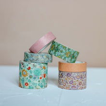 Load image into Gallery viewer, Knaid Vintage Floral Washi Tape Set, 12 Rolls of Decorative Solid Color Paper Tapes for Scrapbooking, DIY Arts and Crafts, Bullet Journal, Planner, Junk Journal, Gift Wrapping
