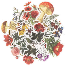 Load image into Gallery viewer, Knaid Vintage Flower Large Sticker Set (60 Pieces) Decorative Botanical Washi Stickers for Scrapbooking, DIY Art Crafts, Album, Bullet Journaling, Junk Journal Ephemera, Planners, Laptop and Calendars
