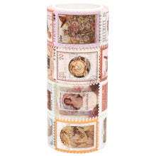 Load image into Gallery viewer, Knaid Postage Stamp Washi Tapes - 4 Pack of Decorative Stamp Stickers for Scrapbooking, Kid DIY Arts Crafts, Album, Bullet Journaling, Junk Journal, Planners, Calendars and Notebook
