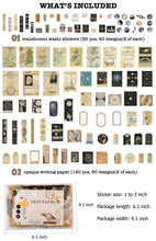 Load image into Gallery viewer, Knaid Vintage Scrapbook Supplies Pack (200 Pieces) for Art Journaling Bullet Junk Journal Planners DIY Paper Stickers Craft Kits Notebook Collage Album Aesthetic Cottagecore Picture Frames (Celestial)
