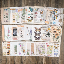 Load image into Gallery viewer, Knaid Vintage Scrapbook Supplies Pack (200 Pieces) for Art Journaling Bullet Junk Journal Planners DIY Paper Stickers Craft Kits Notebook Collage Album Aesthetic Cottagecore Picture Frames (Nature)
