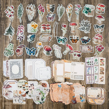 Load image into Gallery viewer, Knaid Vintage Scrapbook Supplies Pack (200 Pieces) for Art Journaling Bullet Junk Journal Planners DIY Paper Stickers Craft Kits Notebook Collage Album Aesthetic Cottagecore Picture Frames (Nature)
