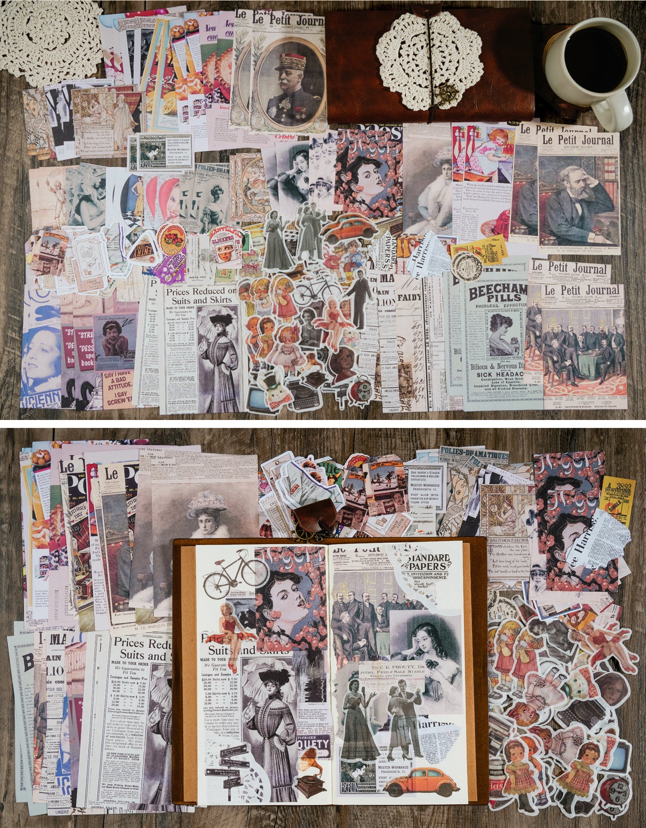 Magazine Stickers, Journaling Art Supplies, Magazines Collage