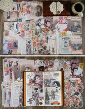 Load image into Gallery viewer, Knaid Vintage Scrapbook Supplies Pack (200 Pieces) for Art Journaling Bullet Junk Journal Planners DIY Paper Stickers Craft Kits Notebook Collage Album Aesthetic Cottagecore Picture Frames (Retro)
