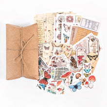 Load image into Gallery viewer, Knaid Vintage Scrapbook Supplies Pack, Decorative Plants Floral Butterfly Mushroom Nature Retro Paper Stickers Collection for Junk Journal DIY Arts Crafts Album Bullet Journals Planners
