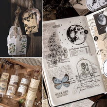 Load image into Gallery viewer, Knaid Vintage Scrapbook Supplies Pack, Decorative Moon Phase Plant Nature Retro Paper Stickers Collection for Junk Journal DIY Arts Crafts Album Bullet Journals Planners
