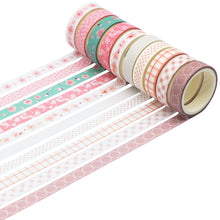 Load image into Gallery viewer, Knaid 40 Rolls of Slim Washi Tape Gift Box Set, Decorative Paper Tapes 10 mm Wide for Scrapbooking, DIY Arts and Crafts, Bullet Journal, Planner, Junk Journal, Notebooks (Pastel)
