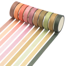 Load image into Gallery viewer, Knaid 40 Rolls of Slim Washi Tape Gift Box Set, Decorative Paper Tapes 10 mm Wide for Scrapbooking, DIY Arts and Crafts, Bullet Journal, Planner, Junk Journal, Notebooks (Pastel)
