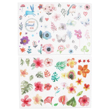Load image into Gallery viewer, Knaid Watercolor Birds and Flowers Stickers Set - Decorative Sticker for Scrapbooking, Kid DIY Arts Crafts, Album, Bullet Journaling, Junk Journal, Planners, Calendars and Notebook
